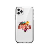 iPhone 11 Pro Max Afrika Tasarımlı Premium Şeffaf Silikon Kılıf