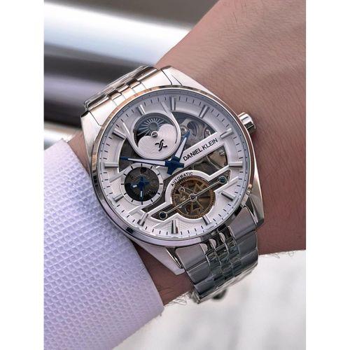 Daniel Klein Otomatik Erkek Kol Saati 30 Metre Suya Dayanıklı Çelik Kordon + Bileklik Hediyeli VS.BLKT.0692