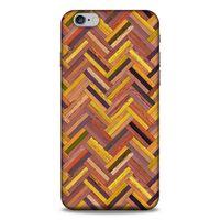 Lopard Apple Iphone 6 Plus Uyumlu Kılıf Wood'X (39) Liquid Crystal Kılıf Baskılı