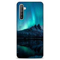 Lopard Oppo Realme XT Uyumlu Kılıf Gece'S (35) Fit Design Kılıf Kuzey Işıkları