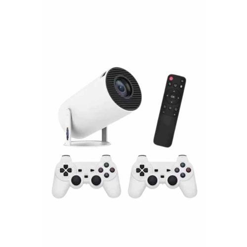 4k Wireless Çift Kollu Kumandalı Oyun Projeksiyonu Retro Video Oyunu