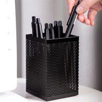 Metal Kalemlik File Model Siyah 7X7,5X11Cm