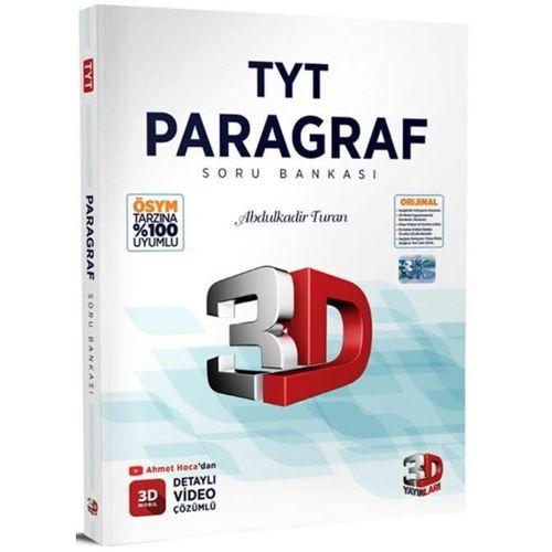TYT Paragraf Soru Bankası 3D Yayınları