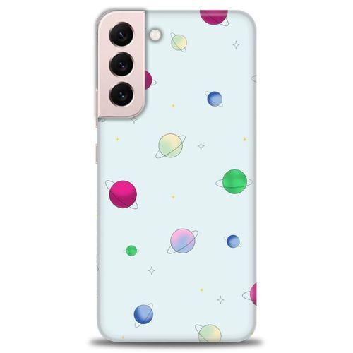 Samsung Galaxy S22 Plus Kılıf HD Baskılı Kılıf - Gezegenler Çizim + Tam Ekran Koruyucu
