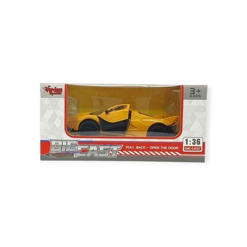 Çek Bırak Metal Arabalar 13 cm - SR2212- Sarı