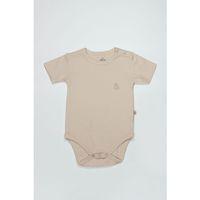 Bistyle Bistyle Organik Natural Basic Style Yarım Kol Body BS17103 Bej