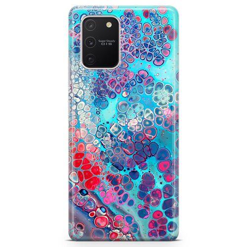 Samsung Galaxy S10 Lite Kılıf Mermer Bubbles Arka Kapak Koruma Desenli Full Koruyucu