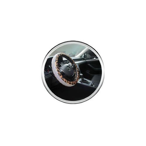 Teamcar Oto Direksiyon Kılıfı Geçmeli Pırlanta Kaplamalı Leopar Desenli