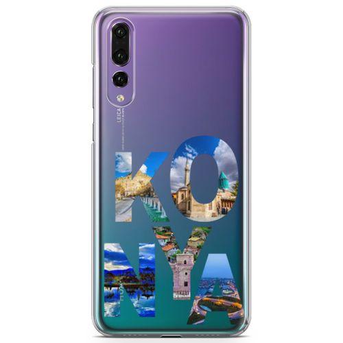 Huawei P20 Pro Kılıf Konya Gezi Arka Kapak Koruma Desenli Full Koruyucu