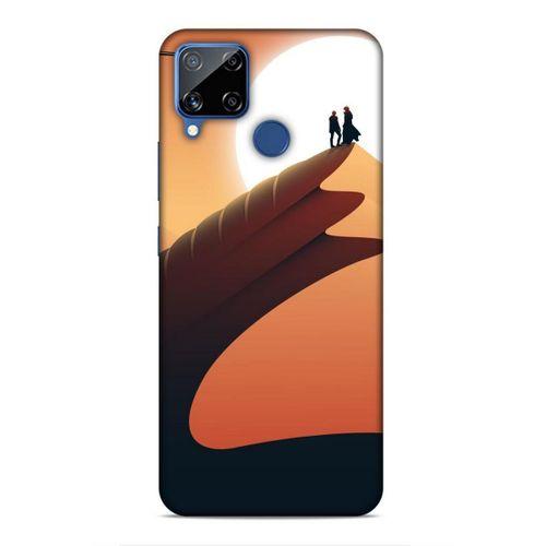 Realme C15 Uyumlu Kılıf Utopia (7) Telefon Kılıfı Bordo Mavi