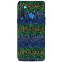 Oppo Realme 5i Kılıf Desenli Özel Seri Tüyler (44) Tough Armor Kılıf