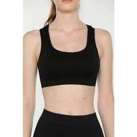 Elite Life Geniş Askılı Kadın Destekli Sporcu Büstiyer Siyah Sütyen 777