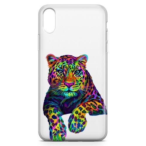 Apple iPhone XR Kılıf Kaplan Colorful Arka Kapak Koruma Desenli Full Koruyucu