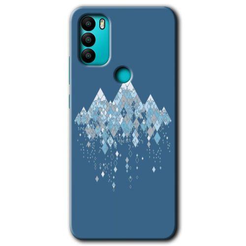 MRCİLETİSİM General Mobile GM 21 Plus Kılıf HD Desen Baskılı Arka Kapak + Temperli Cam - İceberg