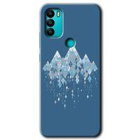 MRCİLETİSİM General Mobile GM 21 Plus Kılıf HD Desen Baskılı Arka Kapak + Temperli Cam - İceberg