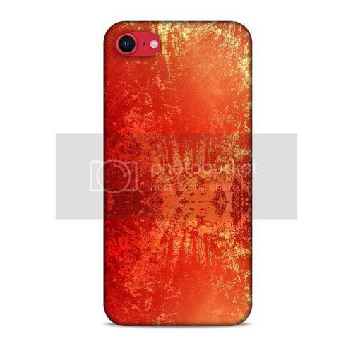 Paslı Renkler Kırmızı Apple iPhone SE Kılıf