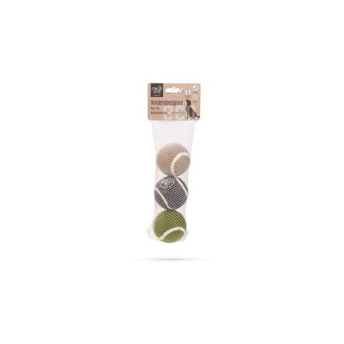 Beeztees Köpek Oyuncağı, Tenis Topu, Kauçuk, Çeşitli Renklerde, 3 Adet 6,3cm