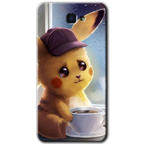 Potkal Hediye Fabrikası Samsung Galaxy J7 Prime 2 Kılıf HD Desen Baskılı Arka Kapak - Üzgün Pikaçu