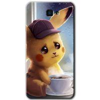 Potkal Hediye Fabrikası Samsung Galaxy J7 Prime 2 Kılıf HD Desen Baskılı Arka Kapak - Üzgün Pikaçu