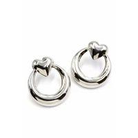 Kalp Küpe - Gümüş