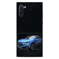 Lopard Samsung Galaxy Note 10 Uyumlu Kılıf PickUpX (21) Koruyucu Kapak Parliement Mavi