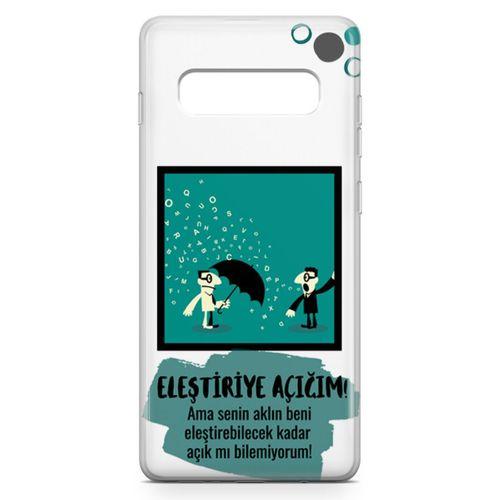 Samsung Galaxy S10 Kılıf Eleştriye Açığım Arka Kapak Koruma Desenli Full Koruyucu