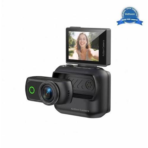 1080p Dijital Video Kamera (32gb) Kart Dijital Vlog Fotoğraf Makinesi  Türkçe  Siyah