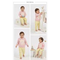 6/24 Ay Bebe Yakalı Penye Bebek Takımı