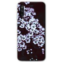 Potkal Hediye Fabrikası Xiaomi Mi 9 Kılıf HD Desen Baskılı Arka Kapak - Beyaz Çiçek