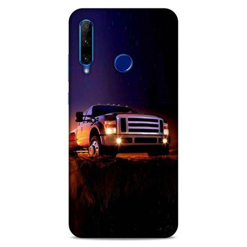 Lopard Huawei Honor 20 Lite Uyumlu Kılıf PickUpX (31) TPU Kılıf Siyah Gün Batımı