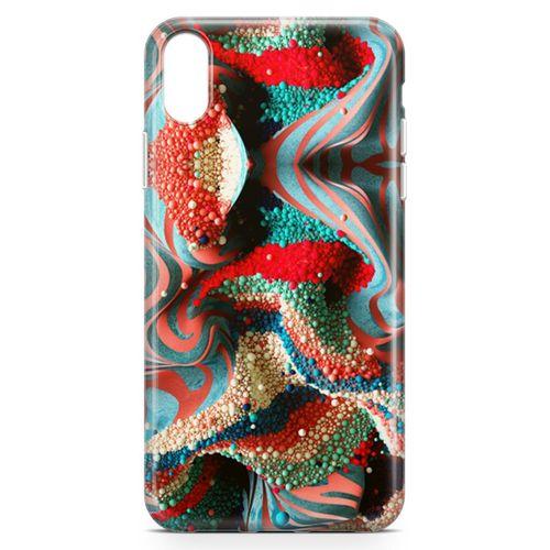 Apple iPhone XR Kılıf Kabartma İnciler Arka Kapak Koruma Desenli Full Koruyucu