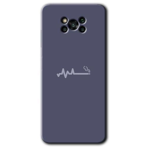 Poco x3 NFC Kılıf HD Desen Baskılı Arka Kapak + Temperli Cam - Sigara Zararlıdır