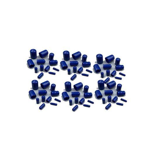 SEVGENT Vida/Somun Kapağı/Tapası Mavi (80 Parça)