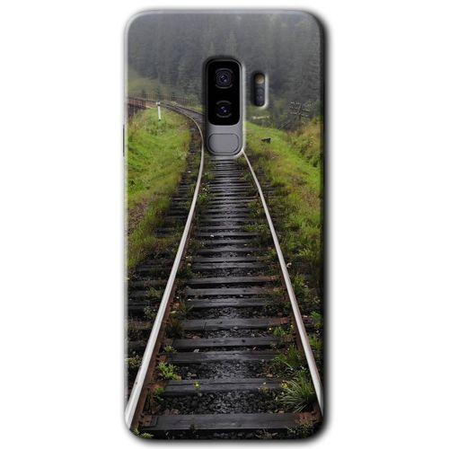 Samsung Galaxy S9 Plus HD Baskılı Kılıf + 9D Tam Ekran Koruyucu - Tren Yolu