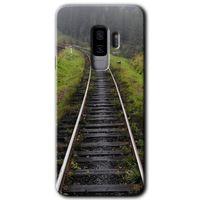 Samsung Galaxy S9 Plus HD Baskılı Kılıf + 9D Tam Ekran Koruyucu - Tren Yolu