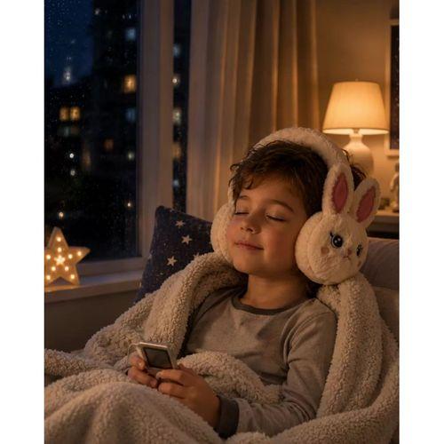 Tf Kart Girişli Bluetooth Peluş Kulaklık Şarjlı Kablosuz Tasarım