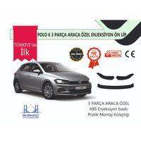 Vw Uyumlu Polo 2017-2021 3 Parça Siyah Ön Lip