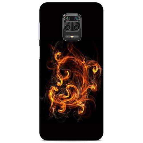 Lopard Xiaomi Redmi Note 9 Pro Uyumlu Kılıf FireX (25) Antişok Kapak Ateş Kırmızı