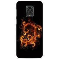 Lopard Xiaomi Redmi Note 9 Pro Uyumlu Kılıf FireX (25) Antişok Kapak Ateş Kırmızı