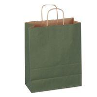 San Kraft Çanta Renkli Büyük Yeşil 32x41cm - 6 adet