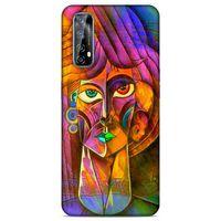 Lopard Huawei P Smart 2021 Uyumlu Kılıf Sürreal Yüzler ♀ (50) Shockproof Kılıf Desenli