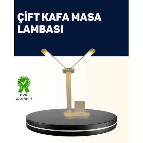 Ayarlanabilir Kısılabilir Led Masa Lambası | Entegre Kalemlik Ve Telefon Tutucu Özellikli