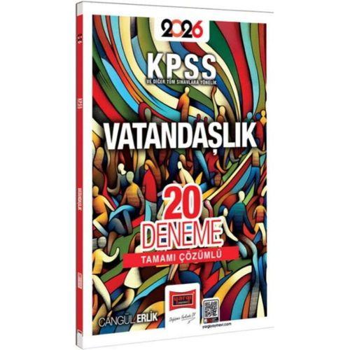 2026 KPSS ve Diğer Tüm Sınavlara Yönelik Tamamı Çözümlü Vatandaşlık 20 Deneme Yargı Yayınları
