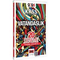2026 KPSS ve Diğer Tüm Sınavlara Yönelik Tamamı Çözümlü Vatandaşlık 20 Deneme Yargı Yayınları