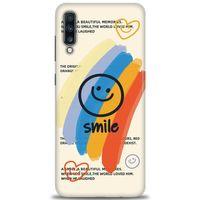 Samsung Galaxy A70 Kılıf HD Baskılı Kılıf - Smile + Tam Ekran Koruyucu