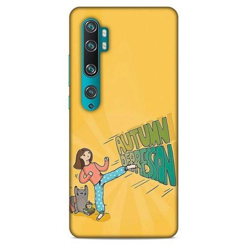 Xiaomi Mi Note 10 Pro Kılıf Depresyon (44) Tough Armor Kılıf Mor Kahve