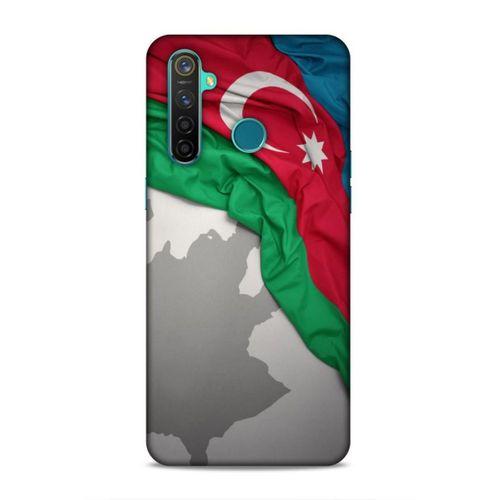 Realme 5 Pro Uyumlu Kılıf Azarbaijan (9) Kılıf Kumaş Bayrak