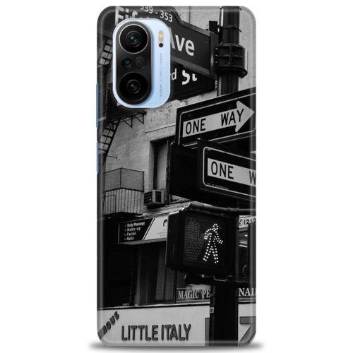 Xiaomi Redmi K40 Pro Kılıf HD Baskılı Kılıf - One Way + Tam Ekran Koruyucu