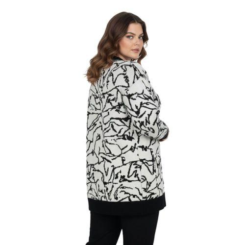 Kadın Leopar Desen Cepli Hırka 7631 BGL-ST04080