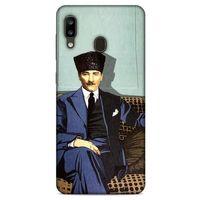 Samsung Galaxy A20 Kılıf Atatürk (48) Bumper Kılıf Yeşil Duvar